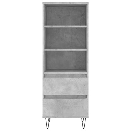 Highboard Betongrau 40x36x110 cm Holzwerkstoff