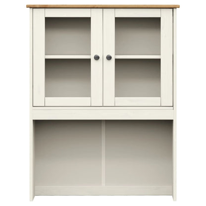 Highboard VIGO Weiß 80x40x176 cm Massivholz Kiefer