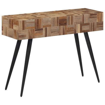 Konsolentisch 110x34x80 cm Recyceltes Massivholz Teak