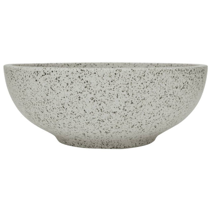Aufsatzwaschbecken Grau Rund Ø41x14 cm Keramik