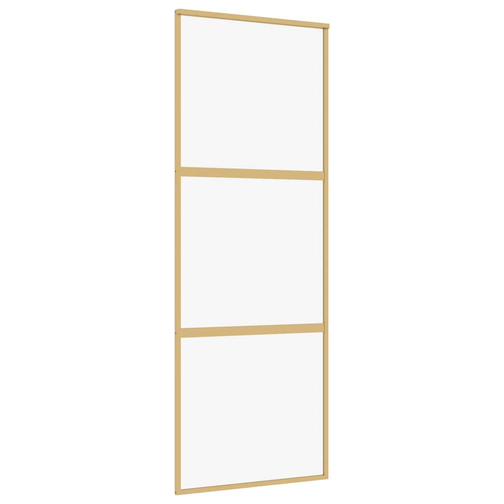 Schiebetür Golden 76x205 cm ESG-Klarglas und Aluminium
