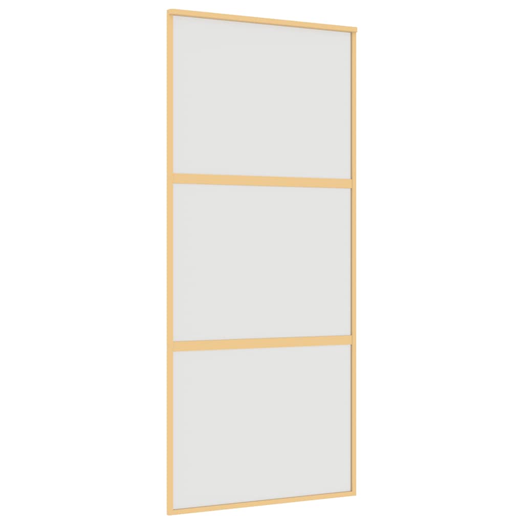 Schiebetür Golden 90x205 cm Matt ESG-Glas und Aluminium