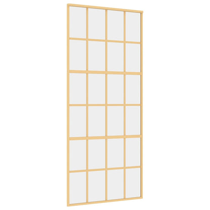 Schiebetür Golden 90x205 cm ESG-Klarglas und Aluminium