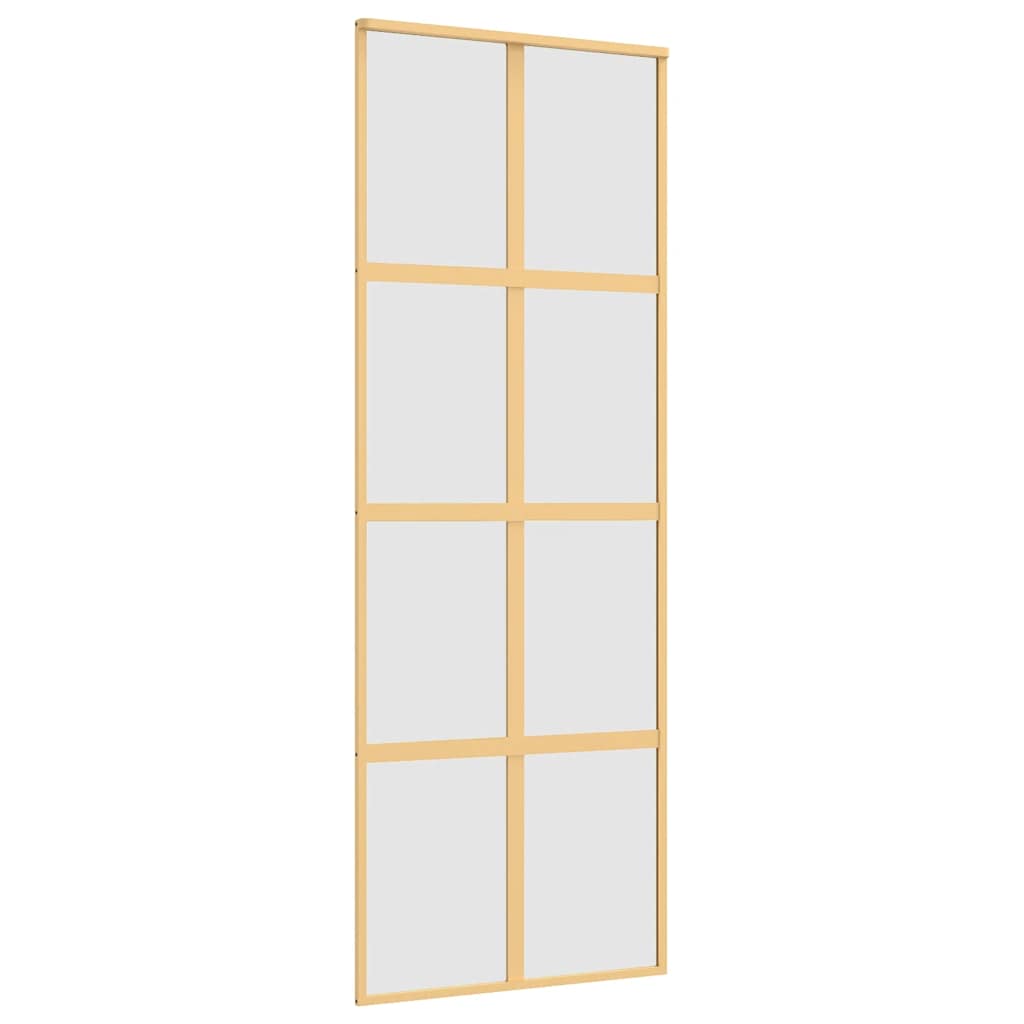Schiebetür Golden 76x205 cm Matt ESG-Glas und Aluminium
