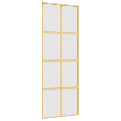 Schiebetür Golden 76x205 cm Matt ESG-Glas und Aluminium