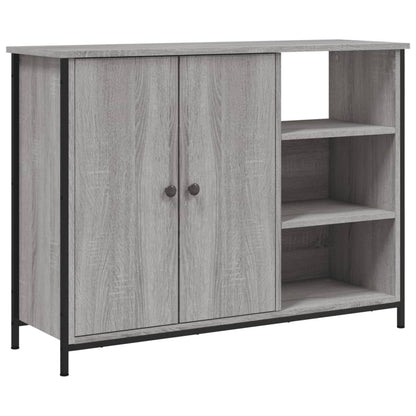 Sideboard Grau Sonoma 100x33x75 cm Holzwerkstoff
