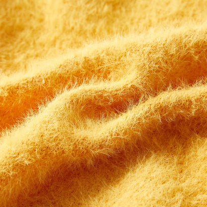 Kinderpullover Gestrickt Ocker 116