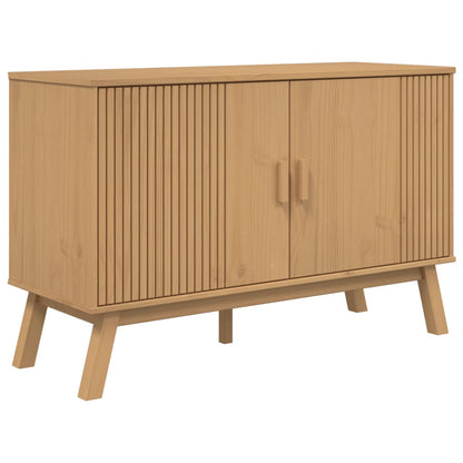 Sideboard OLDEN Braun 114x43x73,5 cm Massivholz Kiefer