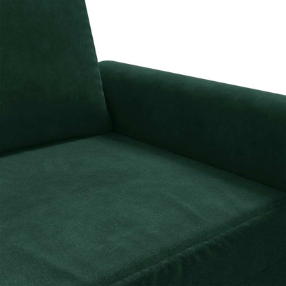 2-Sitzer-Sofa Dunkelgrün 120 cm Samt