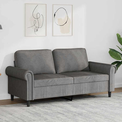 3-Sitzer-Sofa Dunkelgrau 180 cm Samt