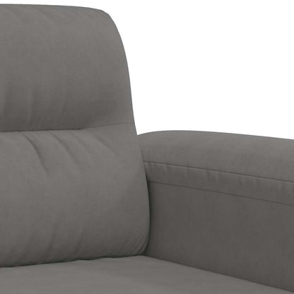 3-Sitzer-Sofa Dunkelgrau 180 cm Mikrofasergewebe