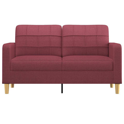 2-Sitzer-Sofa Weinrot 140 cm Stoff