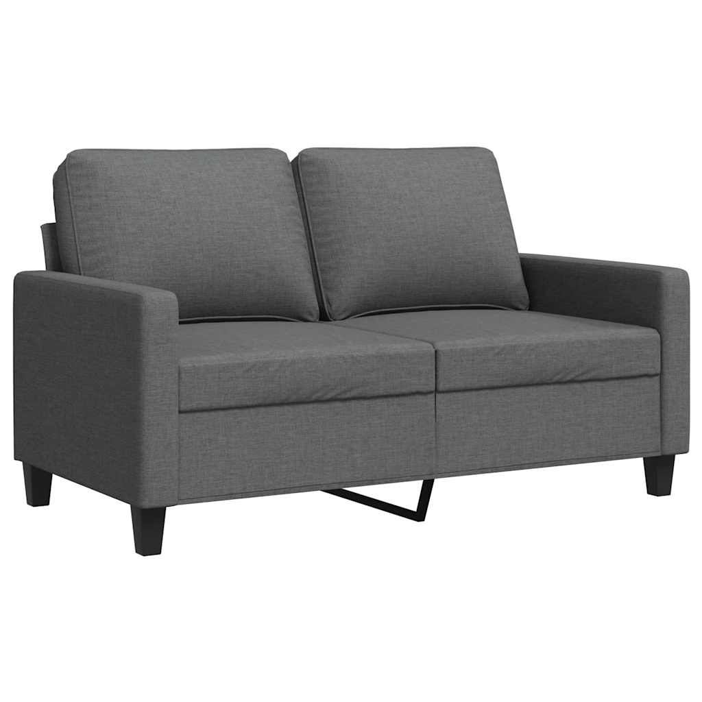 2-Sitzer-Sofa Dunkelgrau 120 cm Stoff