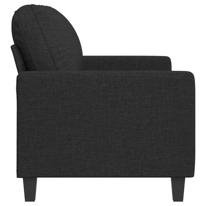2-Sitzer-Sofa Schwarz 120 cm Stoff
