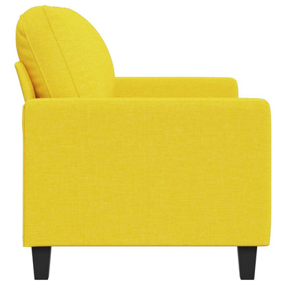 2-Sitzer-Sofa Hellgelb 120 cm Stoff