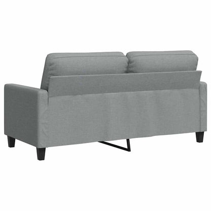 2-Sitzer-Sofa Hellgrau 140 cm Stoff