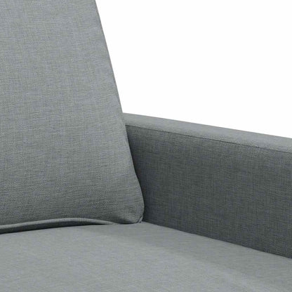 2-Sitzer-Sofa Hellgrau 140 cm Stoff