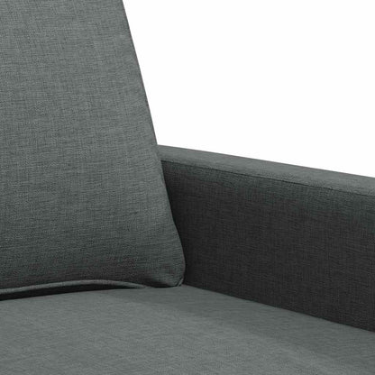2-Sitzer-Sofa Dunkelgrau 140 cm Stoff