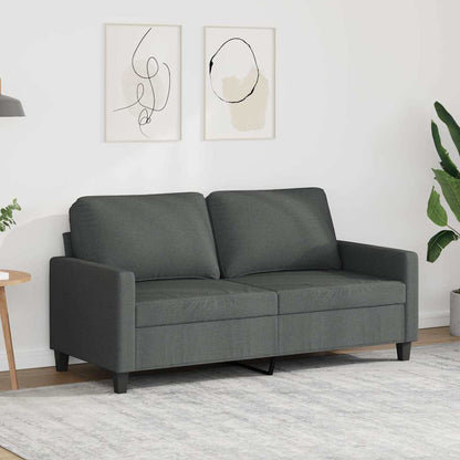 2-Sitzer-Sofa Dunkelgrau 140 cm Stoff