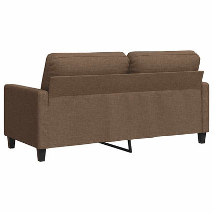 2-Sitzer-Sofa Braun 140 cm Stoff