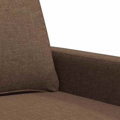 2-Sitzer-Sofa Braun 140 cm Stoff