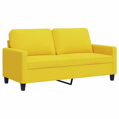 2-Sitzer-Sofa Hellgelb 140 cm Stoff
