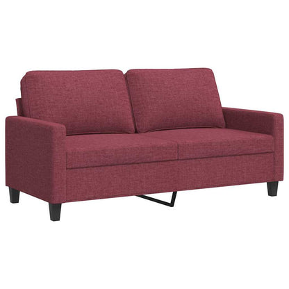 2-Sitzer-Sofa Weinrot 140 cm Stoff
