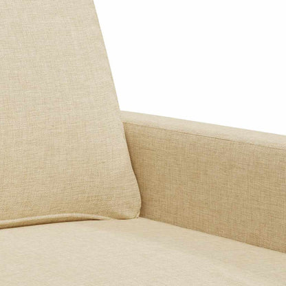 3-Sitzer-Sofa Creme 180 cm Stoff