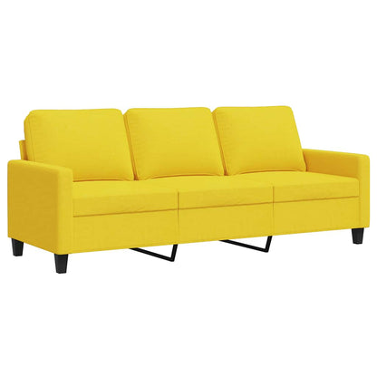 3-Sitzer-Sofa Hellgelb 180 cm Stoff