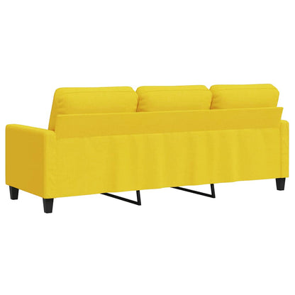 3-Sitzer-Sofa Hellgelb 180 cm Stoff