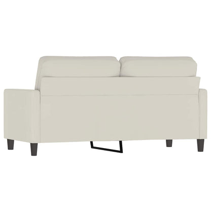 2-Sitzer-Sofa Creme 140 cm Samt