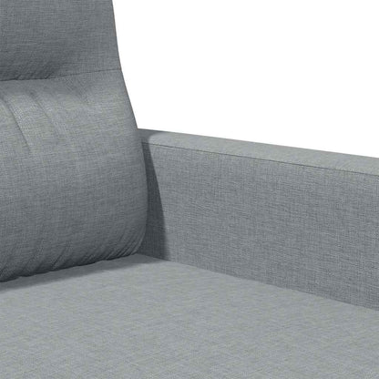 2-Sitzer-Sofa Hellgrau 120 cm Stoff