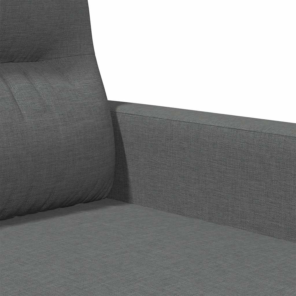 2-Sitzer-Sofa Dunkelgrau 120 cm Stoff