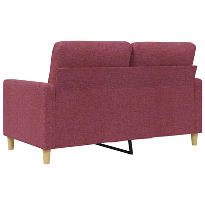 2-Sitzer-Sofa Weinrot 120 cm Stoff