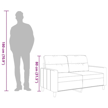 2-Sitzer-Sofa Weinrot 120 cm Stoff