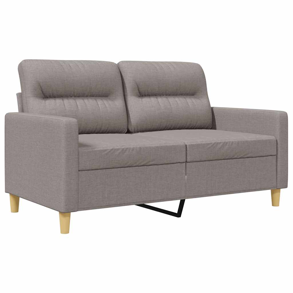 2-Sitzer-Sofa Taupe 120 cm Stoff