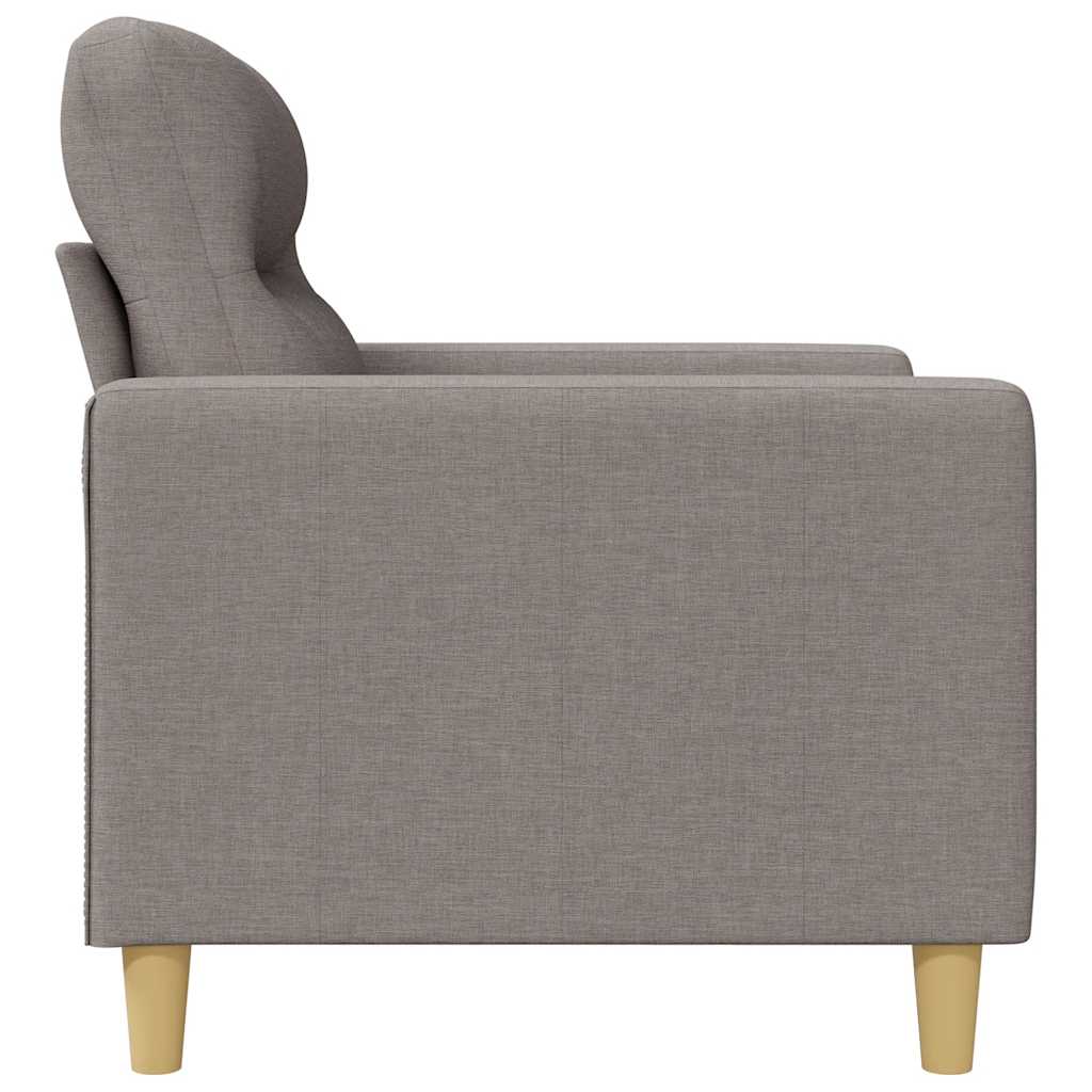 2-Sitzer-Sofa Taupe 120 cm Stoff