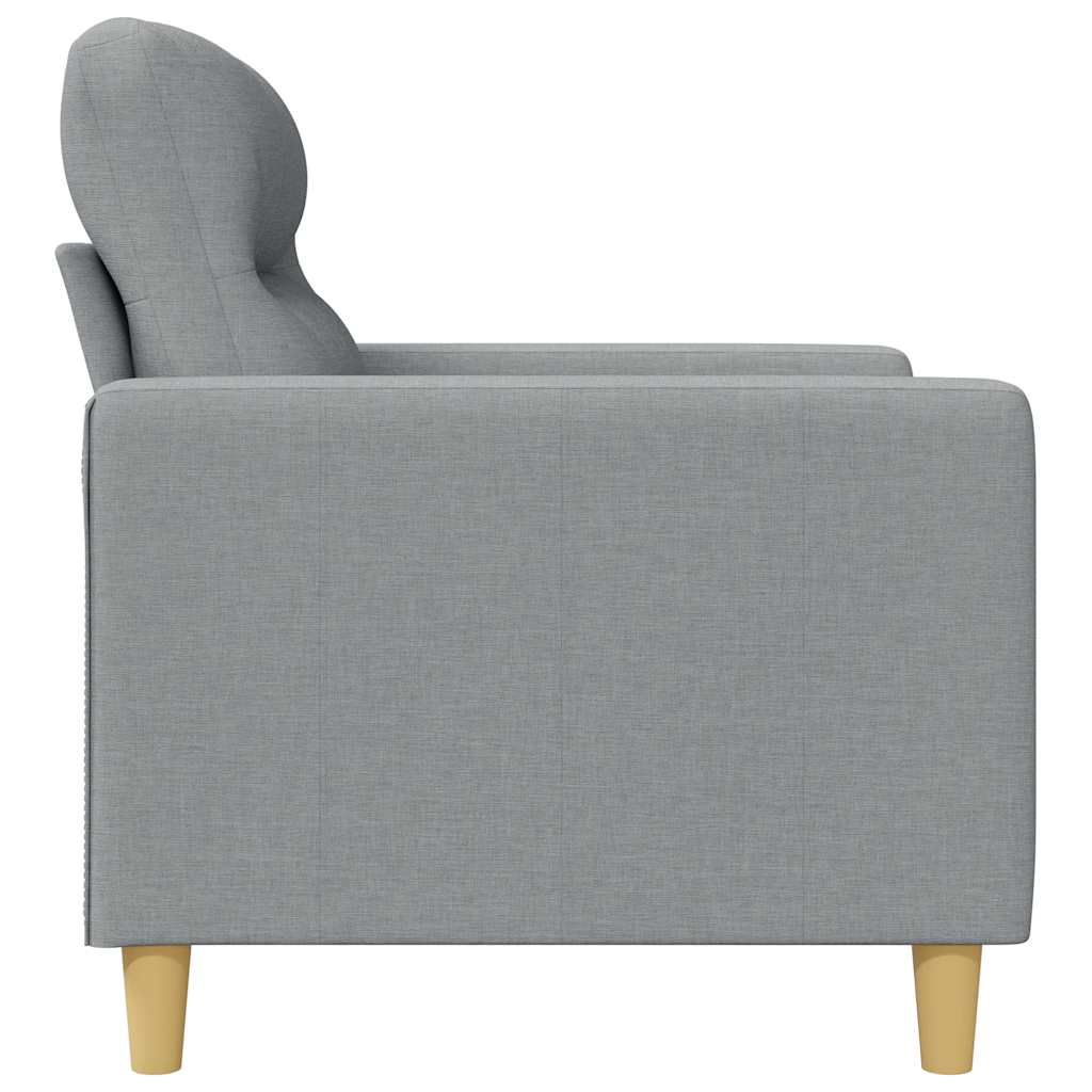 2-Sitzer-Sofa Hellgrau 140 cm Stoff