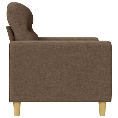 2-Sitzer-Sofa Braun 140 cm Stoff