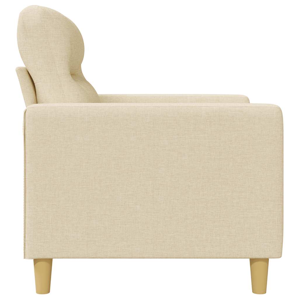 3-Sitzer-Sofa Creme 180 cm Stoff