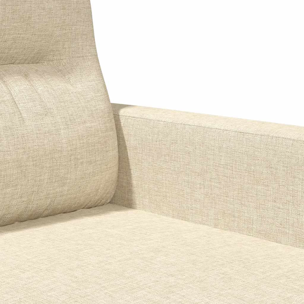 3-Sitzer-Sofa Creme 180 cm Stoff
