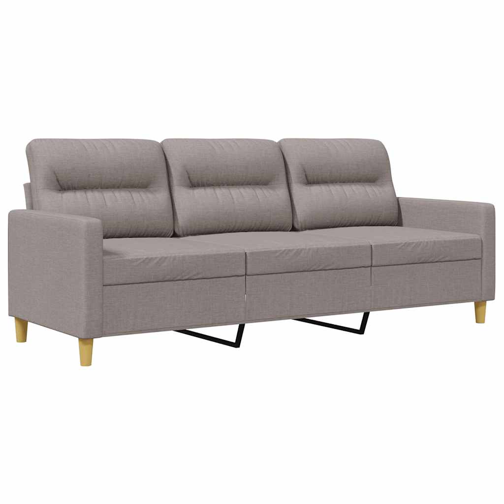 3-Sitzer-Sofa Taupe 180 cm Stoff