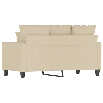 2-Sitzer-Sofa Creme 120 cm Stoff