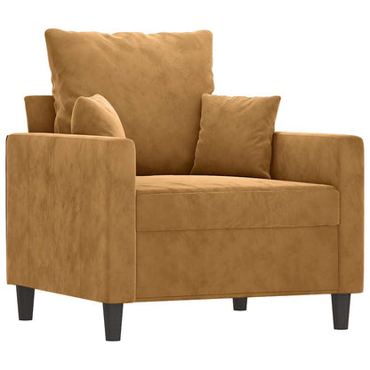 Sessel Braun 60 cm Samt