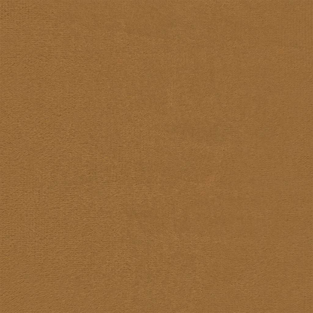 2-Sitzer-Sofa Braun 120 cm Samt