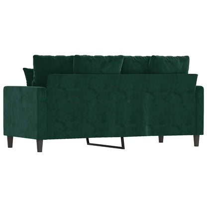 2-Sitzer-Sofa Dunkelgrün 140 cm Samt