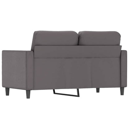 2-Sitzer-Sofa Grau 120 cm Kunstleder