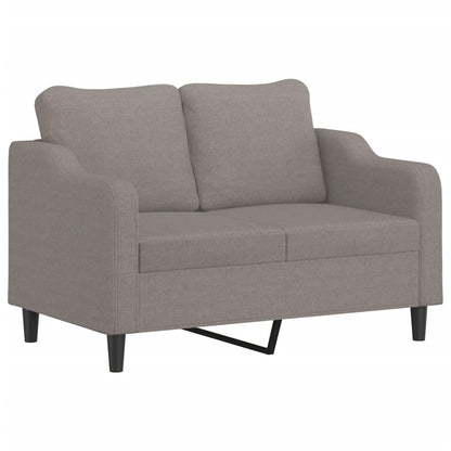 2-Sitzer-Sofa Taupe 120 cm Stoff