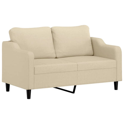 2-Sitzer-Sofa Creme 140 cm Stoff
