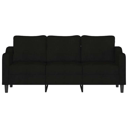 3-Sitzer-Sofa Schwarz 180 cm Stoff